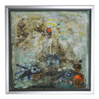 Mette Birckner, Abstract Impressionism Painting, A Fairytale with Birds (2), 2009, Oil on Canvas, Framed For Sale