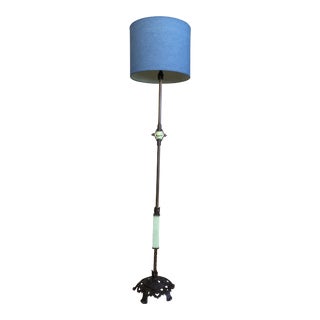 Art Deco Bronze and Cast Iron Floor Lamp For Sale