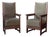 Wouda Style Dutch Haagse School Chairs in Velvet, Pair For Sale