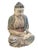Asian Vintage Meditating Wooden Lord Buddha 19" H For Sale - Image 3 of 10
