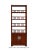 Wood Chinese Distressed Brown 4 Shelves Bookcase Display Cabinet For Sale - Image 7 of 8