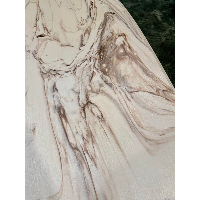 Sculpture Materials A Rare Italian Coffee Table, Made in Italy, Circa 1960s-80s(?). It Is Made of Marmorino For Sale - Image 7 of 11