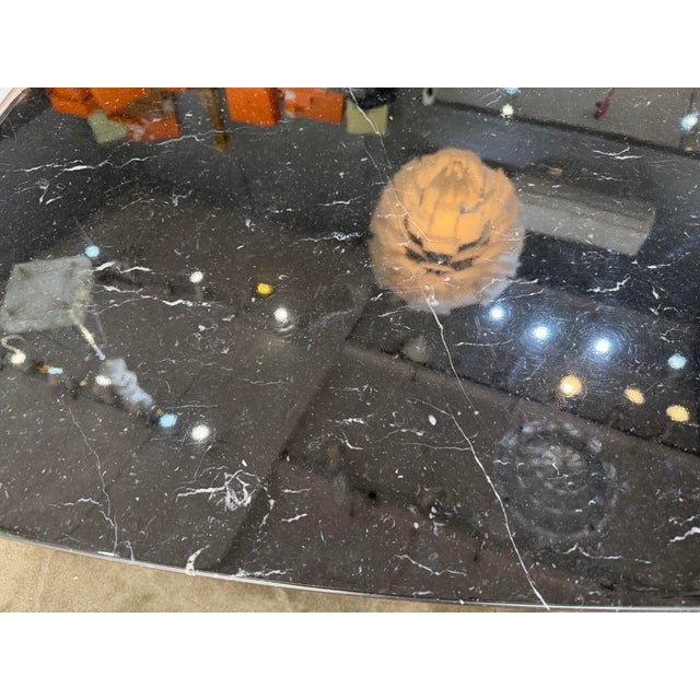 Early 21st Century Oval Tulip Table in Marquina Marble by Eero Saarinen for Knoll Inc. / Knoll International, 2024 For Sale - Image 5 of 8