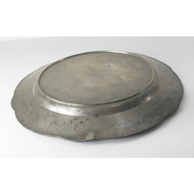 Gray Early 20th Century Art Nouveau Pewter Charger Tray by Kayserzinn For Sale - Image 8 of 8