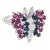 Gemstone Butterfly Ring Vintage Diamond Ruby Sapphire 14 Karat White Gold Estate size 6 For Sale