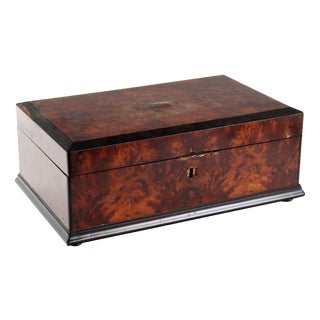 Antique Mahogany Veneer Box, England, 19th Century For Sale