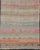 Orange Vintage Turkish Kilim Runner With Pastel Coral, Sage and Blue Stripes For Sale - Image 8 of 10