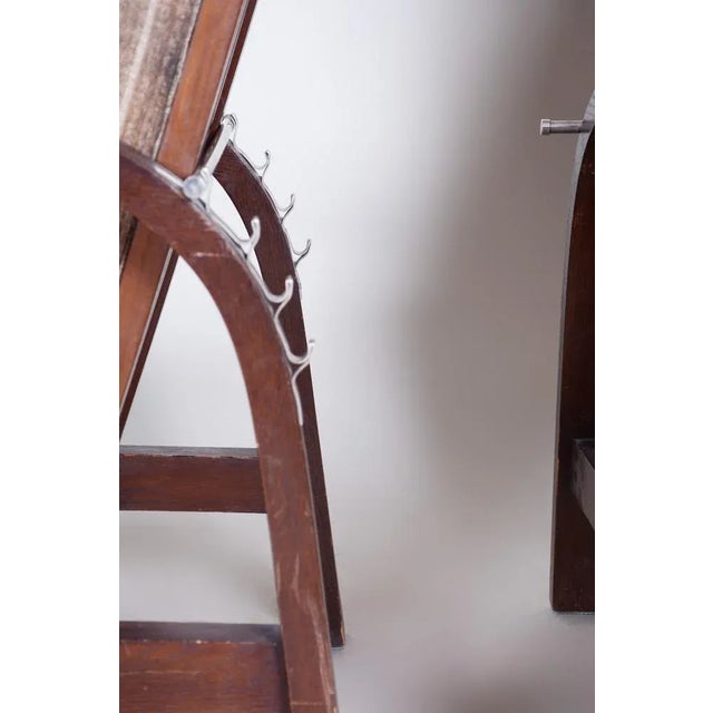 Set of Art Deco Armchairs in Oak, Czech, 1930s For Sale - Image 9 of 12