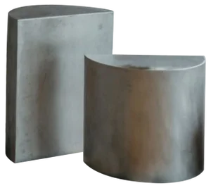 Half Moon Side Tables by Mylene Niedzialkowski, Set of 2