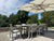 Wood Tuuci Ocean Master Max Cantilever Umbrella | 10' Sq | Aluma-Teak | Triple Plate | $25k Retail For Sale - Image 7 of 12