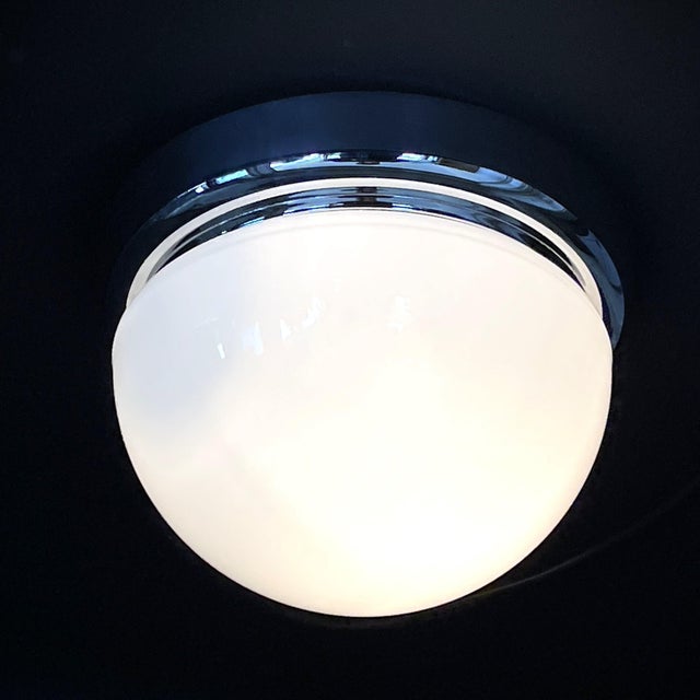 Vintage German Ceiling Lamp from Glashütte Limburg, 1970s For Sale - Image 4 of 10