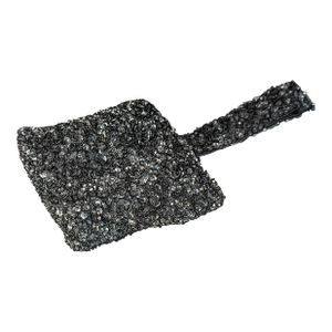 '90s Beaded Grey Wristlet by Mona