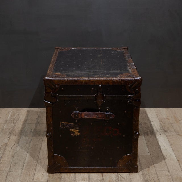 Late 19th Century Antique Leatherold Mfg. Co. Steamer Trunk c.1880-1920 For Sale - Image 5 of 12
