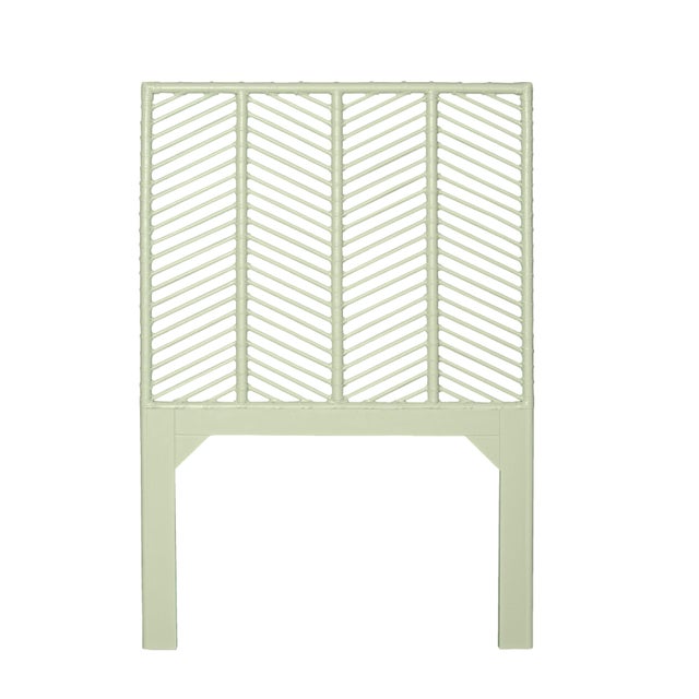 Not Yet Made - Made To Order Liam Platform Bed Twin Extra Long - Celery Green For Sale - Image 5 of 12