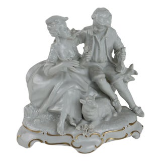 Sculpture in White Porcelain from Unter Weiss Bach, 20th Century For Sale