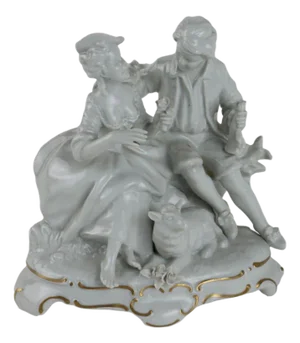 Sculpture in White Porcelain from Unter Weiss Bach, 20th Century