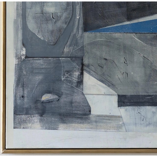 2010s 2018 “Revolution” Large Black, White and Gray Acrylic on Canvas by Sandy Walker For Sale - Image 5 of 8