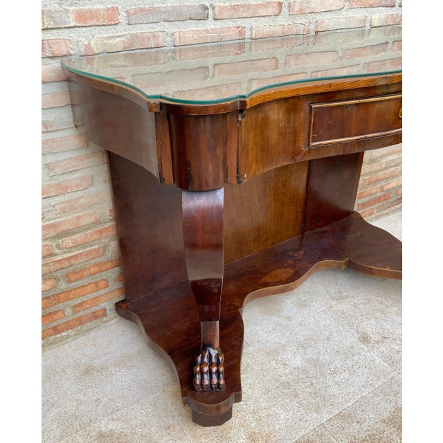 Antique Console Table in Wood with Drawer For Sale - Image 16 of 18