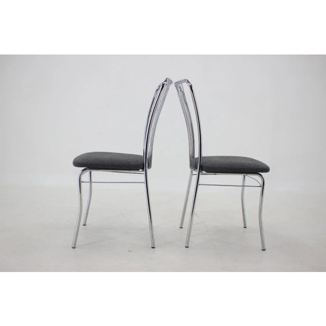 Italian Bouclé Fabric Dining Chairs, 1970s, Set of 6 For Sale - Image 6 of 10