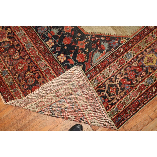 Textile Antique Persian Mahal Rug - 10'8" x 14'10" For Sale - Image 7 of 12