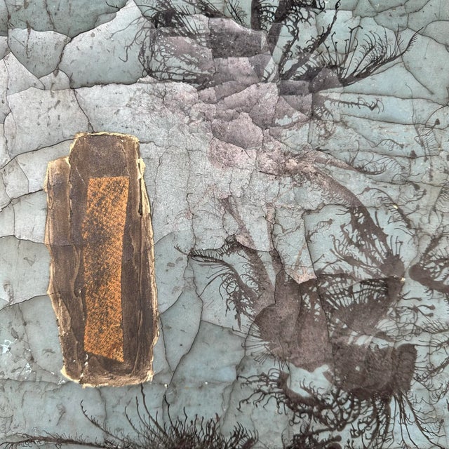 1950s 1956 Joseph (Jef) Banc Abstract Mixed Media Painting For Sale - Image 5 of 12