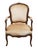 French Provincial High End Vintage Walnut Louis XV French Provincial Accent Arm Chair For Sale - Image 3 of 9