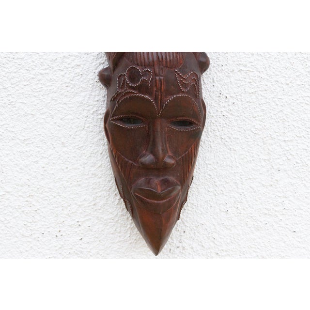 1950s Forest Brown Kwele African Wall Art For Sale - Image 5 of 9