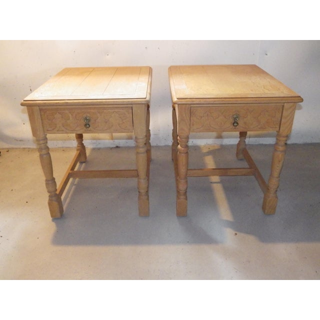 Henredon Rustic Country End Tables a Pair Chairish