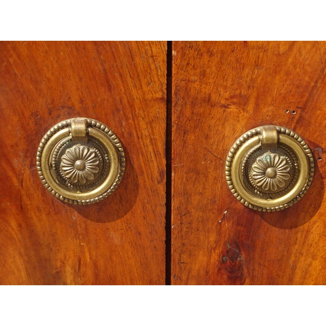 Wood Antique Sideboard with Diamond-Shaped Wood Marquetry Top For Sale - Image 7 of 18