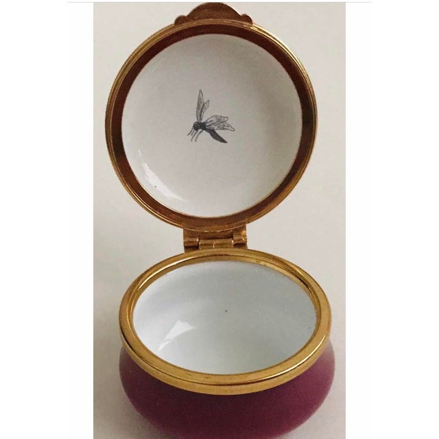 New Vintage Staffordshire Style Flower Box Enamel Hand Painted For Sale - Image 10 of 13