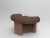 Cassette Armchair in Outdoor Tricot Brown Fabric and Smoked Oak by Alter Ego for Collector For Sale - Image 4 of 6
