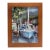 Small Nautical Original Oil Painting by Dipali Rabadiya of Sailboat in Tropical Setting - 5 X 7” in 7.5 X 9.5” Wooden Frame For Sale