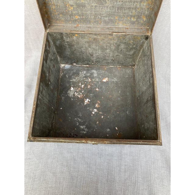 Antique Metal Cake Box For Sale - Image 10 of 12