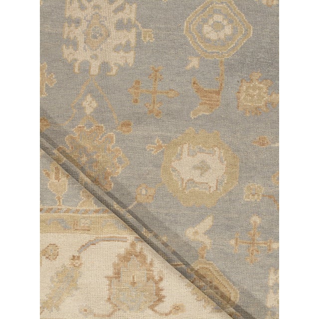 Classic Style Oushak Rug 9' X 13' For Sale - Image 4 of 8