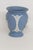 This charming Matte Blue Jasperware Small Vase was Made in England by Wedgwood. A darling example of fine English...
