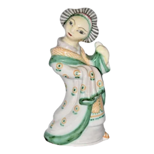 Vintage Lauritz Adolph Hjorth Pottery Stoneware Chinoiserie Geisha Art Sculpture Figurine 528