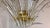 Original Retail $15,600 timeless Modern Italian Murano Glass Chandelier, textured glass, gold plated frame, showroom floor...