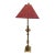 1990’s Frederick Cooper Tall Brass Lamp With Shade For Sale