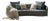 Serene Outdoor Sofa 91" – Bouclé All-Weather Gray Fabric For Sale
