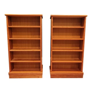 1960s Mid-Century Danish Double Sided Revolving Bookcases - a Pair For Sale