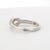 White 18k White Gold Knot Ring With Round White Diamonds Size 7 For Sale - Image 8 of 18