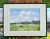 Watercolor painting fine art Giclee print of my neighbor, Wes, cutting hay. This is the view from my art studio window. 12...