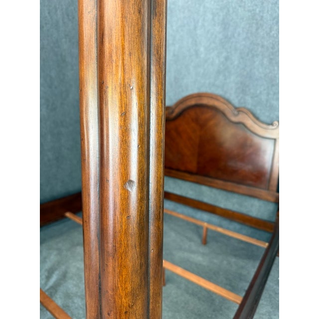 Bassett Furniture King Size Poster Bed Frame For Sale - Image 13 of 18