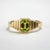 Modern Peridot Solitaire Ring for Men Silver, Gold, Size 10 For Sale - Image 3 of 7
