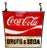 1960s Coca-Cola Trade Sign 'Drugs & Soda' From WPB, Florida Clematis Street For Sale