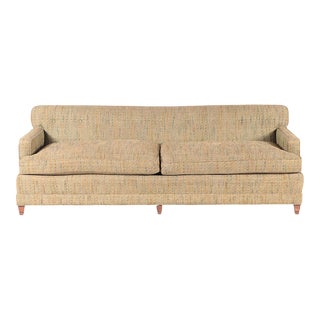 A Quality Mid-Century Henredon Two Cushions Upholstered Sofa, Mid 20th C. For Sale