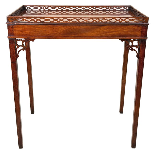 Georgian Central Standing Mahogany Silver Table, 1760 For Sale - Image 12 of 13