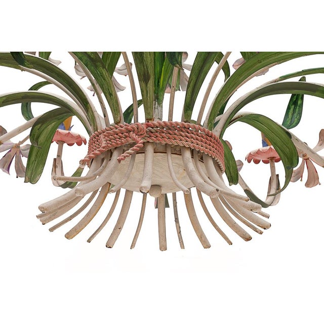 Florentine Chandelier with Twelve Lights, 1970s For Sale - Image 6 of 7