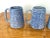 American 1970s Blue Spongeware Pottery Coffee Mugs - Set of 4 For Sale - Image 3 of 8