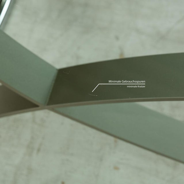 Silver 1150 Glass Coffee Table Silver from Rolf Benz For Sale - Image 8 of 15